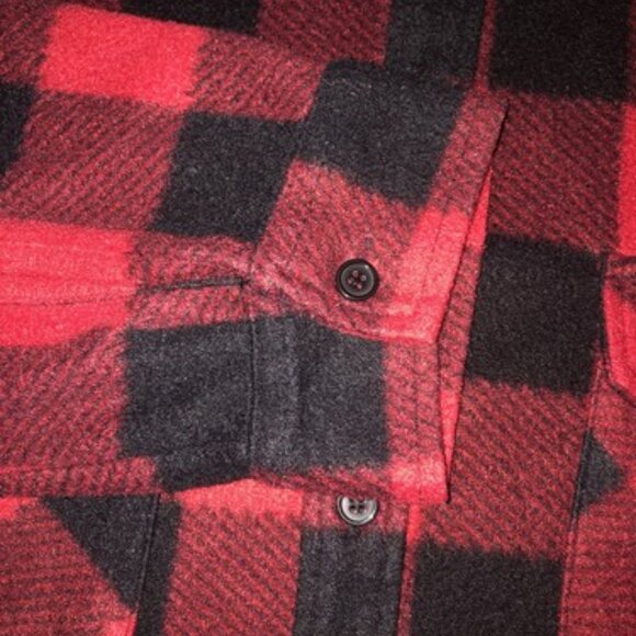 Open Trails Red Plaid Long Sleeve Button Up Flannel Shirt Mens Size XL Outdoors - Picture 5 of 9
